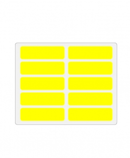 Self Adhesive Label 25mm X 85mm [Yellow]